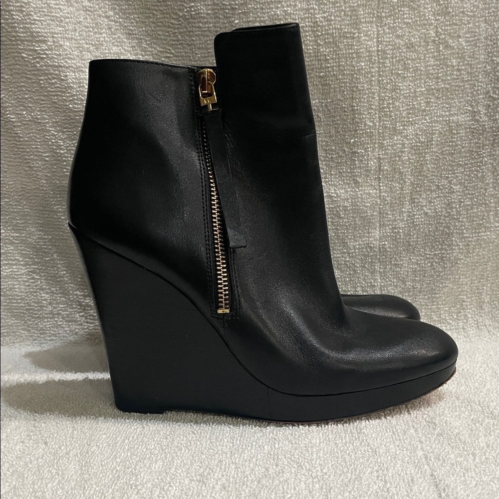 MICHAEL Michael Kors Black Wedge Boots